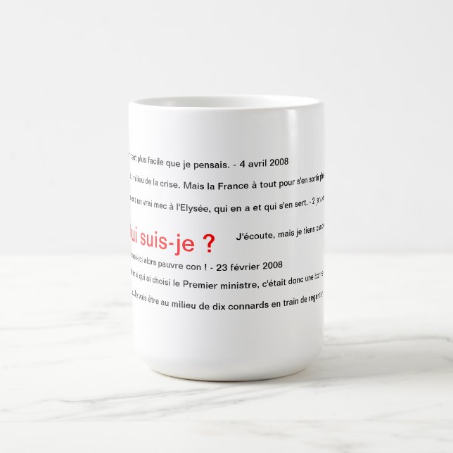 Mug Qui suis-je ? Sarkozy (Centre)