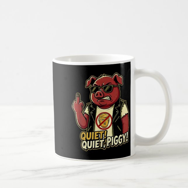 Mug Quiet Ggy Sarcastic Litical Humor Funny Design Gif (Droite)
