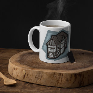 Mug Quirky Tudor House Architecture médiévale
