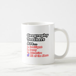 Mug Quiz de l'enseignant en géographie...Blague