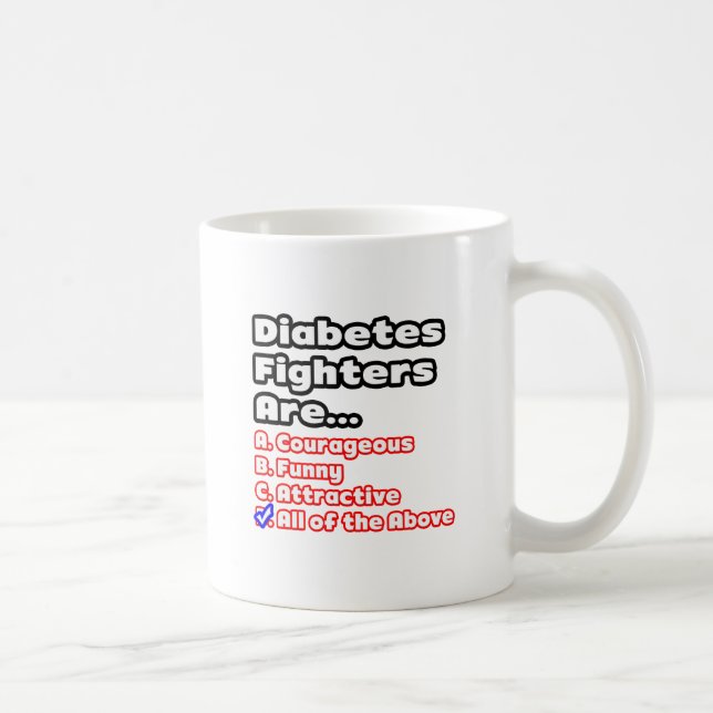 Mug Quiz de lutte contre le diabète (Droite)