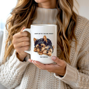 Mug Quoi de mieux qu'un yorkie ? Deux yorkies !