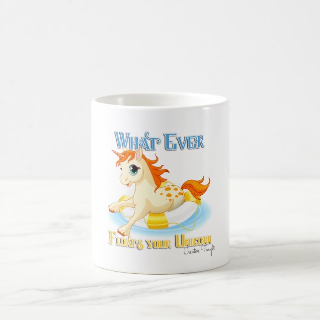 Mug Quoi qu'il flotte votre licorne (Centre)