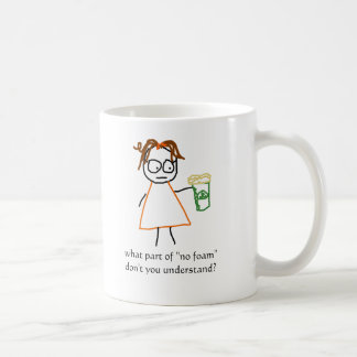 Mug Quolibets de Jenny :  "Aucune mousse ! "
