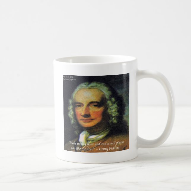 Mug Quota de Henry Fielding "If Money's Your God" (Droite)