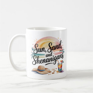 Mug Quote de soleil de Boho Watercolor Tropical Summer