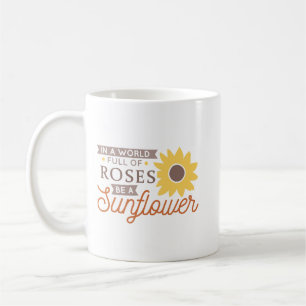 Mug Quote de tournesol à orientation minimaliste