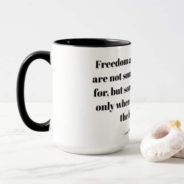 Mug Quotes about inner peace (Avec donut)