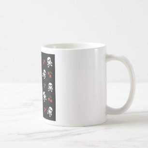 Mug RAB Rockabilly Skuls et Cerises sur Noir