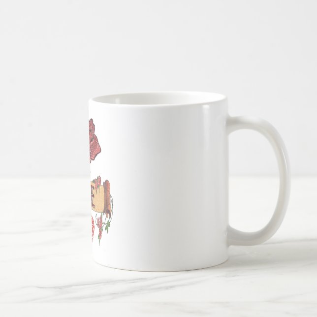 Mug RAB Rockabilly Valentine Roses, Love & Lipstick (Droite)