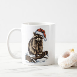 Mug Raccoon de Noël