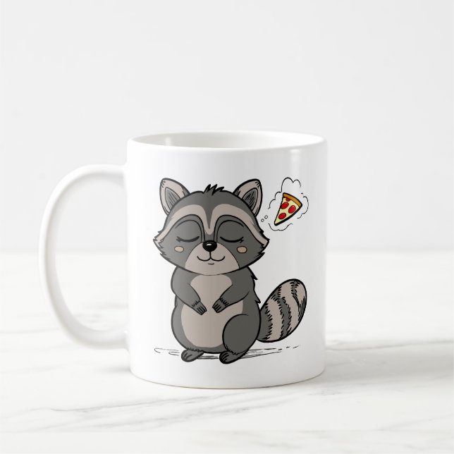 Mug Raccoon Dream - Pizza ! (Gauche)
