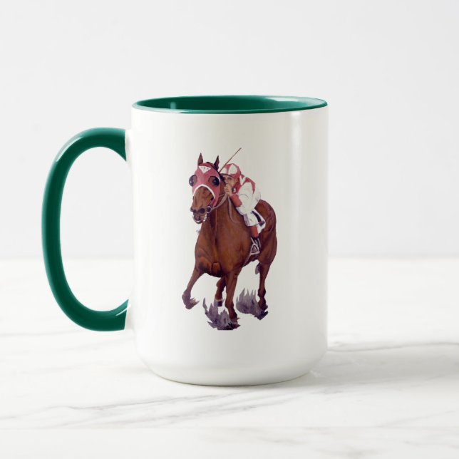 Mug Race Horse est le Thoroughbred gagnant (Gauche)