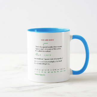 Mug racine carré