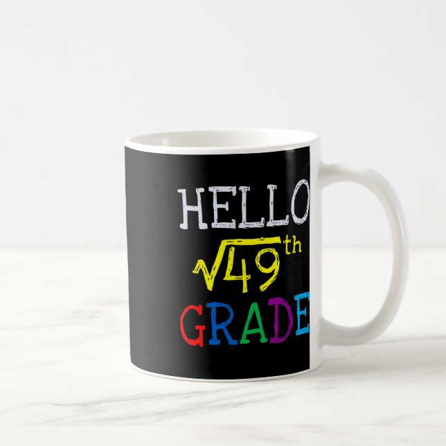 Mug Racine carrée de 49 en 7e année Premier jour de re (Droite)