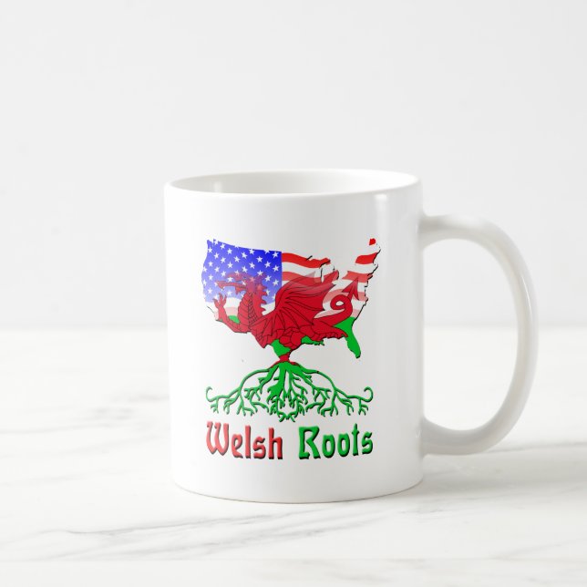 Mug Racines galloises américaines (Droite)
