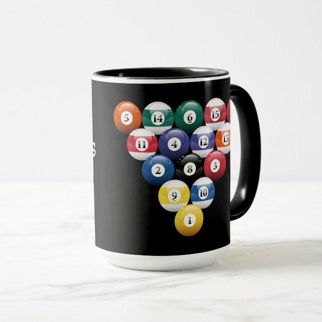 Mug Racked Billiard Balls (Devant droit)