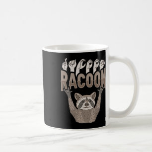 Mug Racoon Asl Gesture main Sourds Acteurs de perte d'