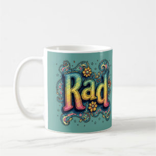 Mug Rad les années 70 Super psychédélique esthétique