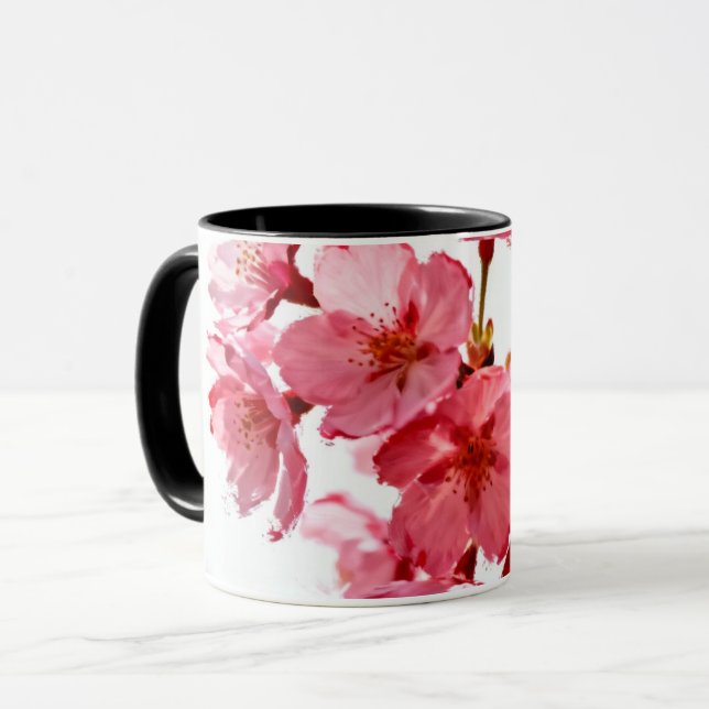Mug Radiant Sakura Blossoms Watercolor Bloom (Devant gauche)