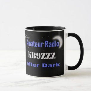Mug Radio amateur faite sur commande après l'obscurité