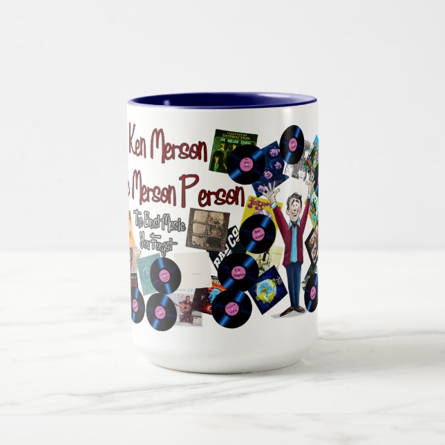 Mug Radio disc-jockey Ken “The Merson Person” mug. (Centre)