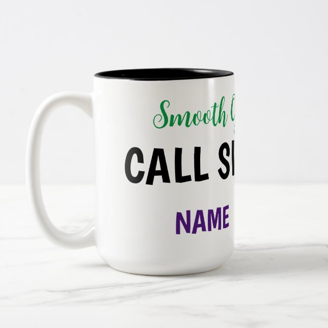 Mug radio HAM de l'opérateur lisse (Gauche)