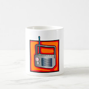 Mug Radio Rétro Art Pop 80s Vibrant Vintage