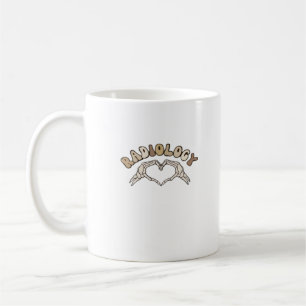 Mug Radiologie Squelette Coeur Mains Classique
