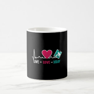 Mug Radiologie Tech Live Love Xray Infirmière Technolo