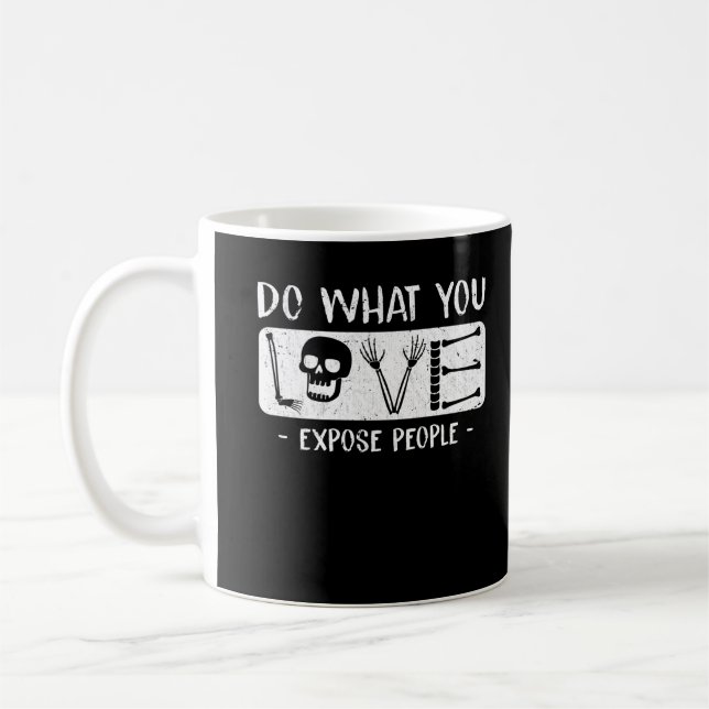 Mug Radiologue Humour Squelette Radiologie Xray (Gauche)