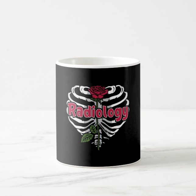 Mug Radiology Tech Rad Nurse Xray Flower Technologist (Centre)