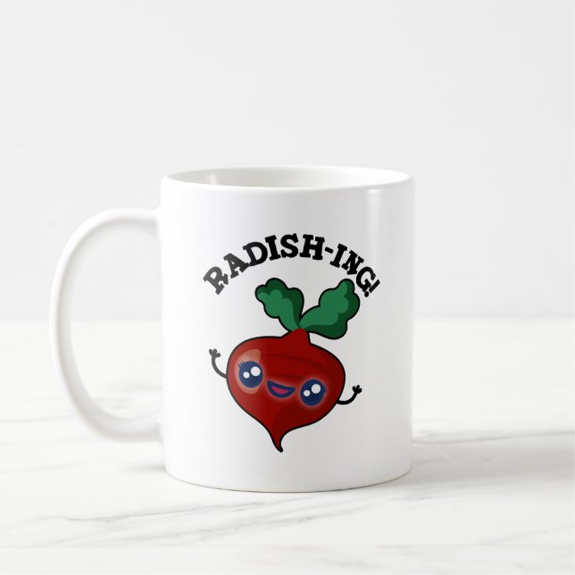Mug Radish-ing Funny Veggie Radish Pun (Gauche)
