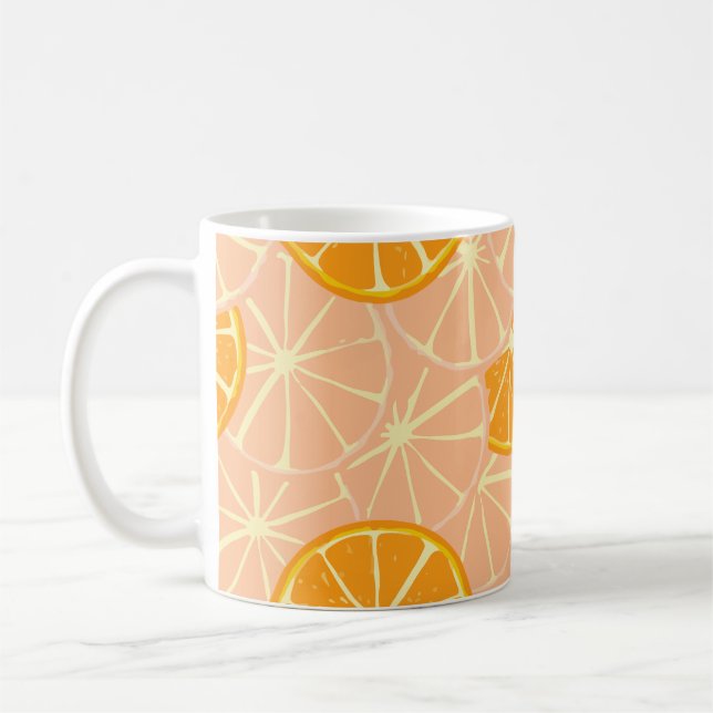 Mug Rafraîchir les fruits tropicaux orange (Gauche)