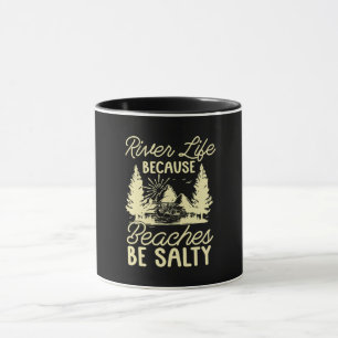 Mug Rafting River Life Parce Que Plages Kayak Paddle