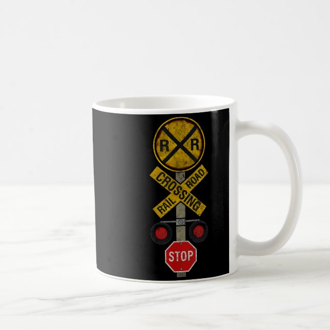 Mug Railroad Crossing Locomotive Model Train Lover Roa (Droite)