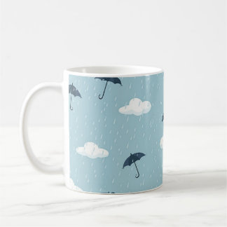 Mug (rain pattern featuring raindrops)
