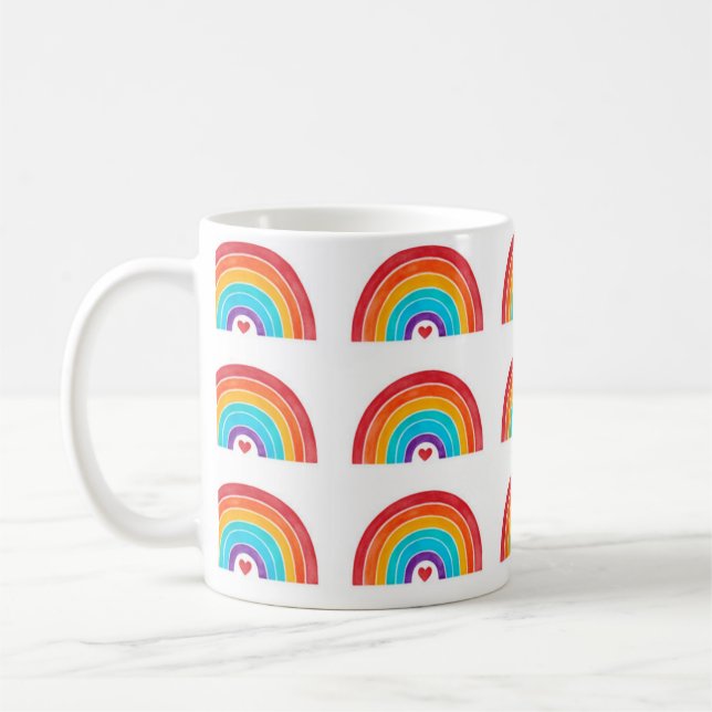 Mug Rainbow - Ajouter votre nom (Gauche)