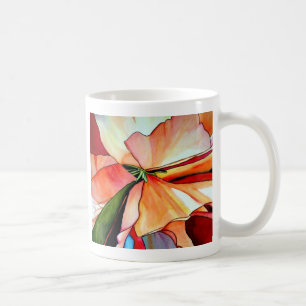 Mug Rainbow Begonia flower watercolour original
