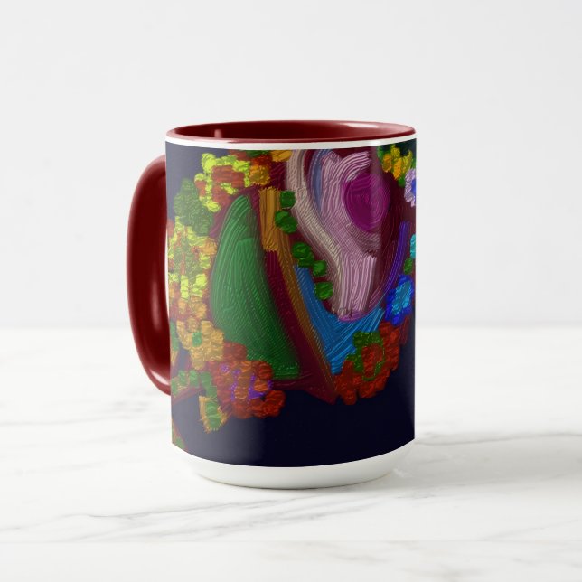 Mug Rainbow Colored Floral  (Devant gauche)