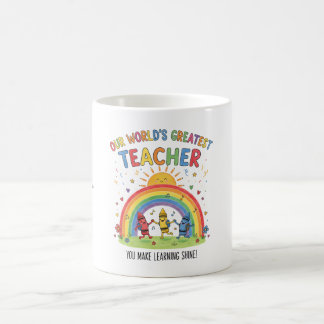 Mug Rainbow Crayon Sun Worlds Greatest Teacher