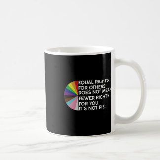 Mug Rainbow Égalité des droits C'est pas à la tarte Lg