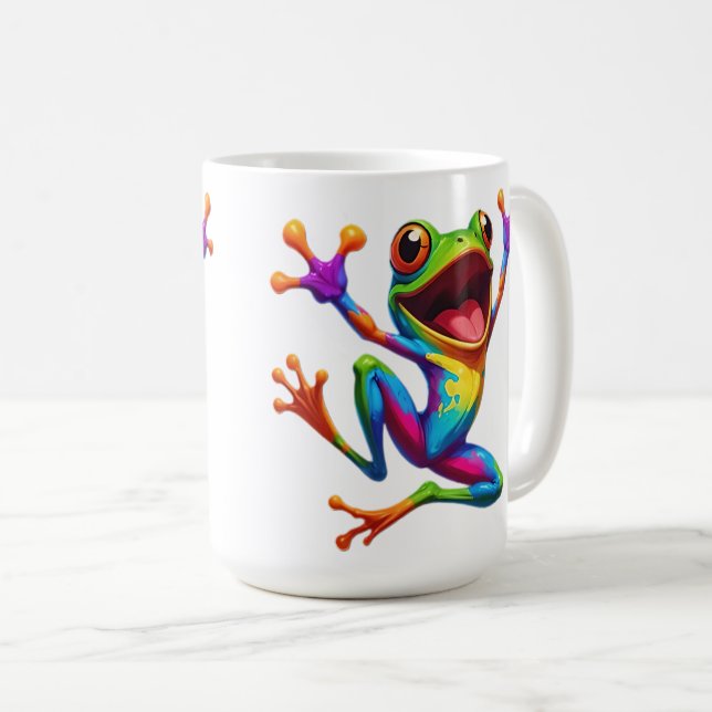 Mug Rainbow Frog  (Devant droit)