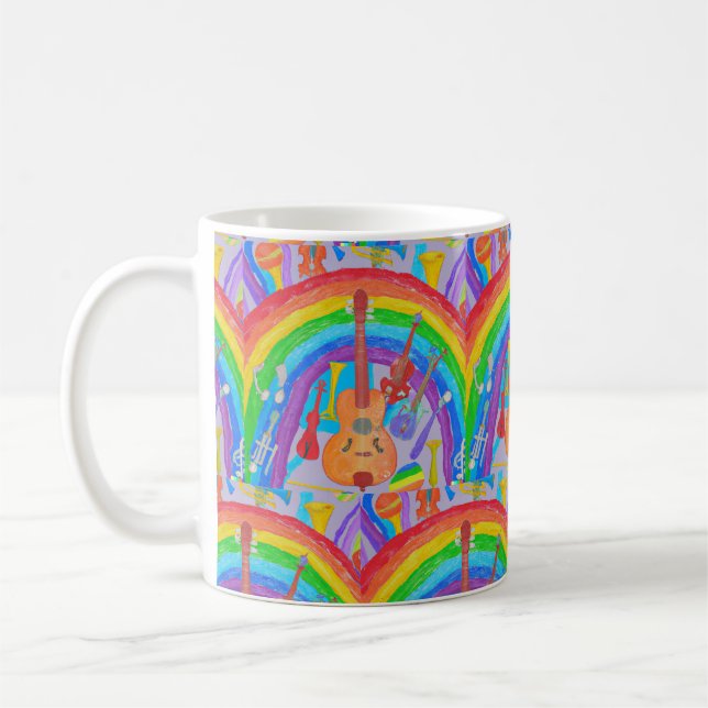 Mug Rainbow Musical Instruments de bande Enseignant Mu (Gauche)