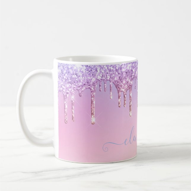 Mug Rainbow parties scintillant scintillement script g (Gauche)