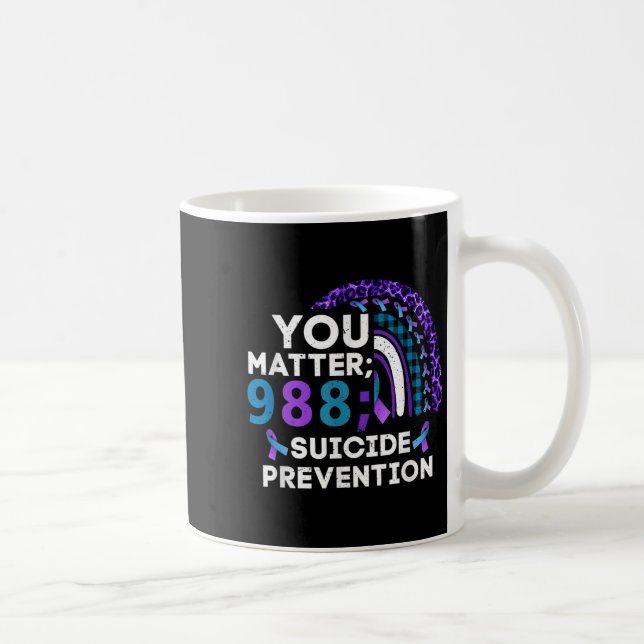 Mug Rainbow You 988 Suicide Prevention Awareness Ribbo (Droite)