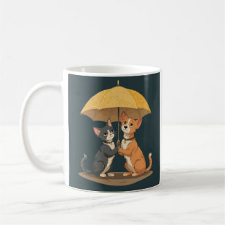 Mug Rainy Day Buddies : Chat et Chien Duo