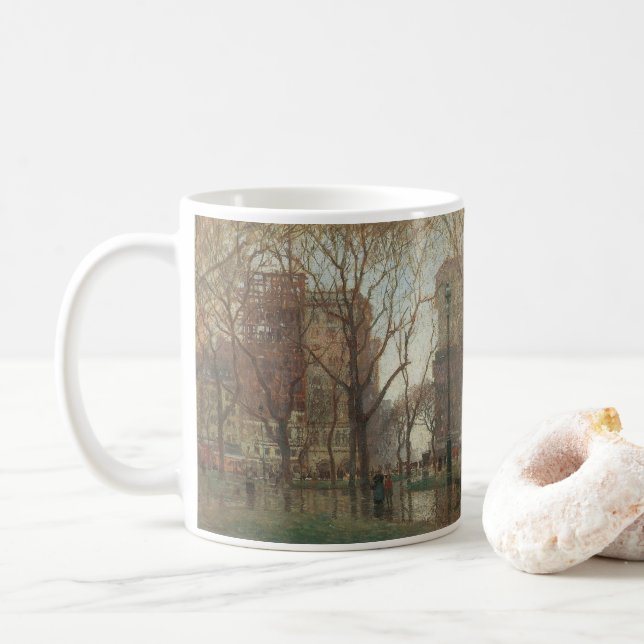 Mug Rainy Day, Carré de Madison, New York, Paul Cornoy (Avec donut)