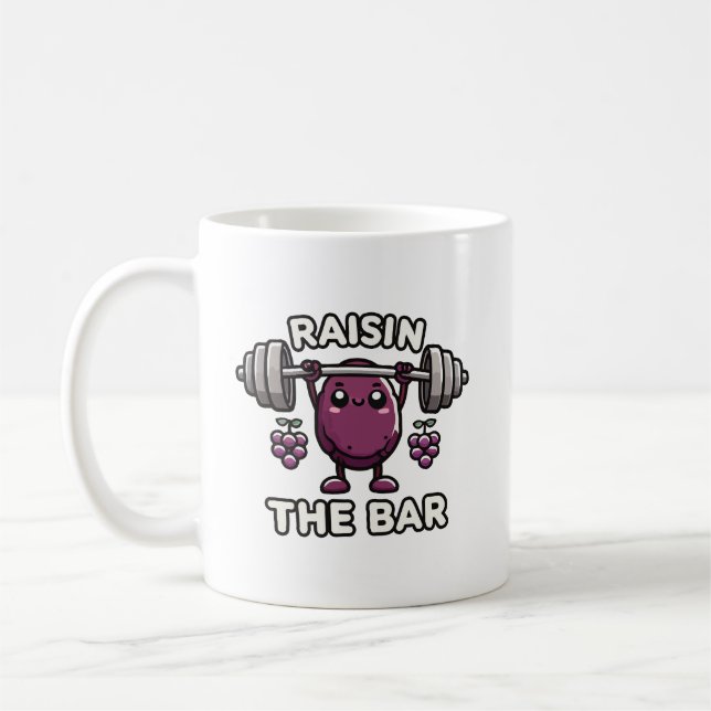 Mug Raisin Bar - Amusante Gymnase Gym Motivationnelle (Gauche)