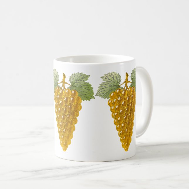Mug raisin doré 3D (Devant droit)